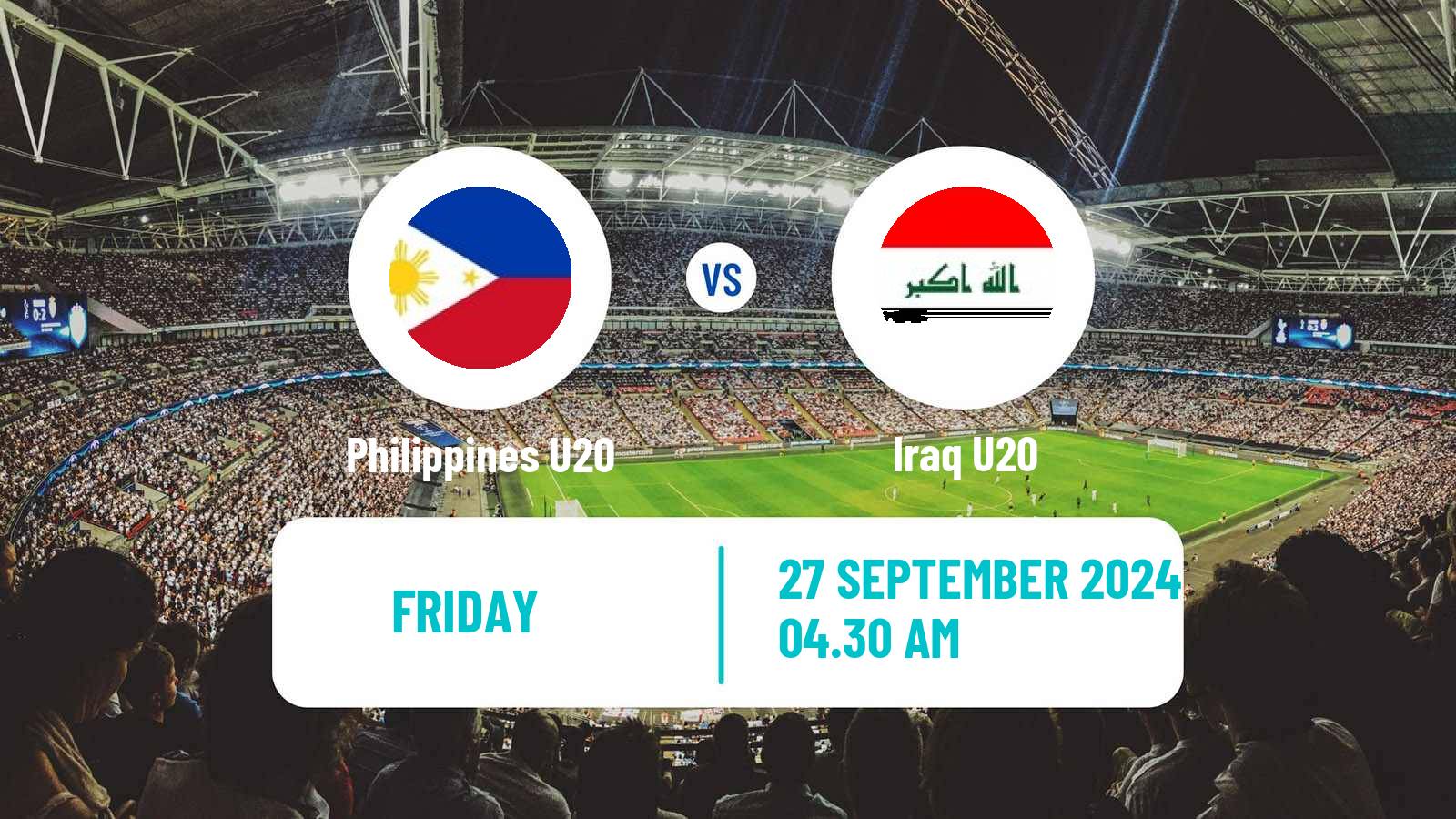 Soccer AFC Championship U20 Philippines U20 - Iraq U20