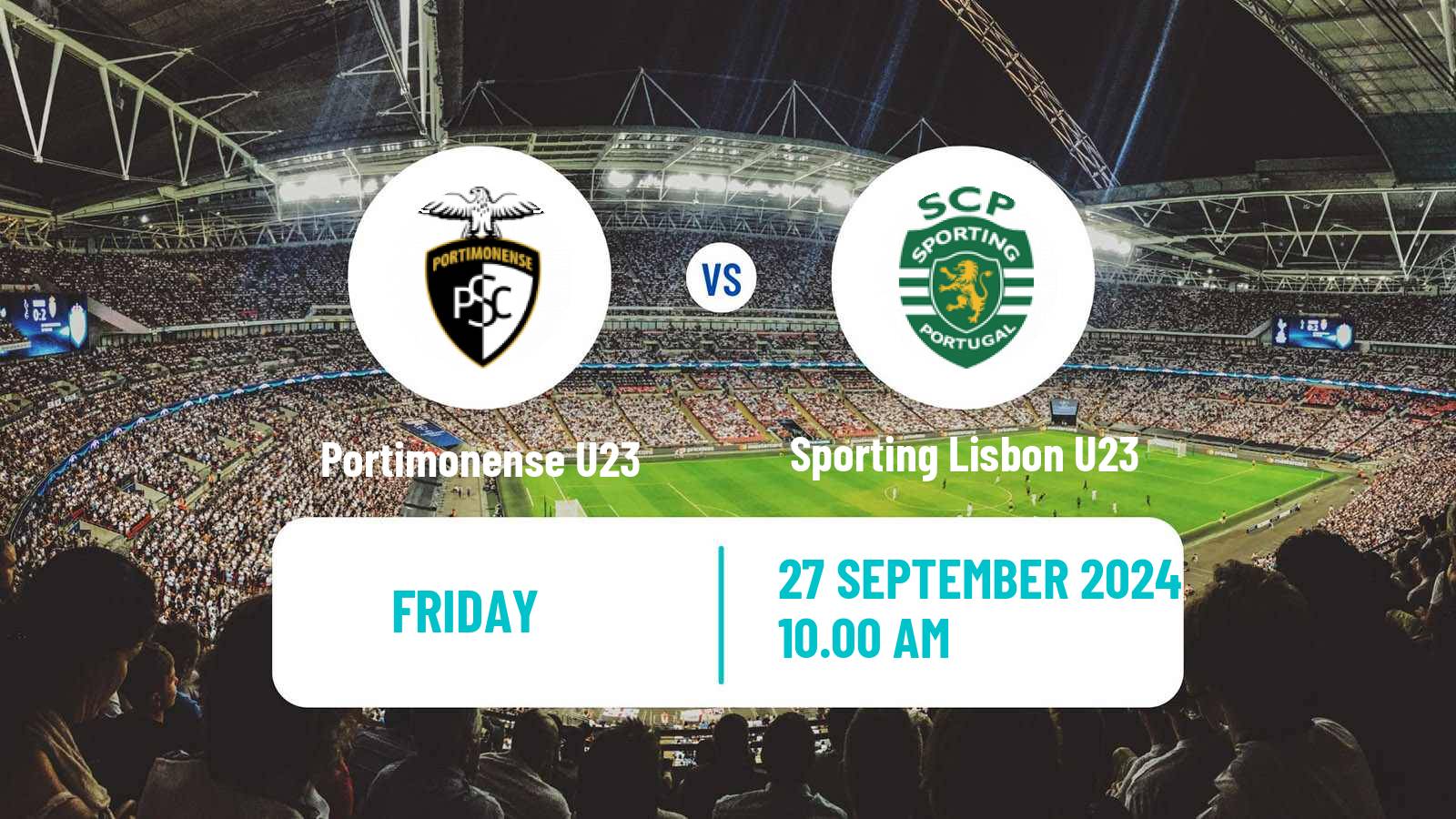 Soccer Portuguese Liga Revelacao U23 Portimonense U23 - Sporting Lisbon U23