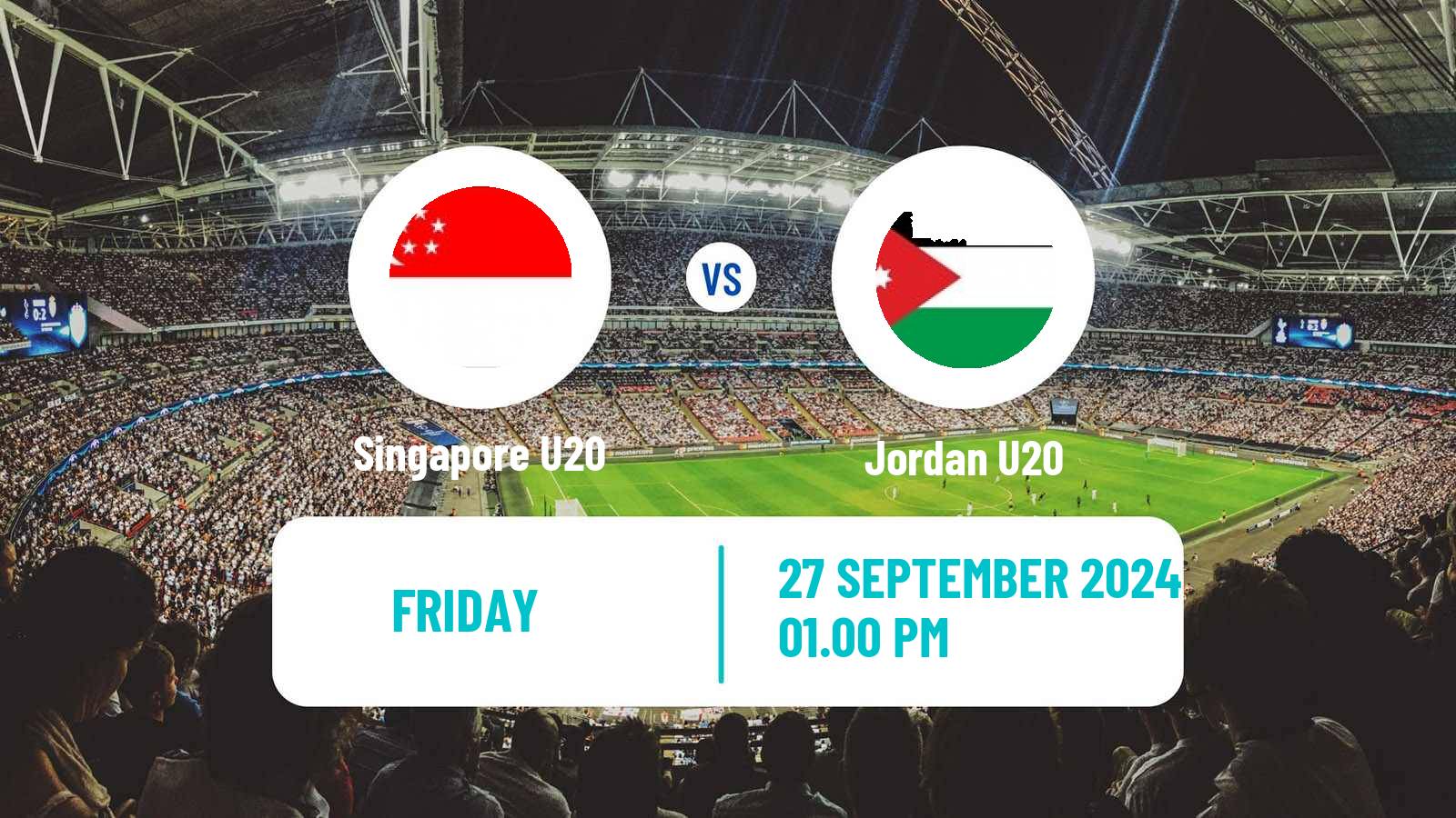 Soccer AFC Championship U20 Singapore U20 - Jordan U20