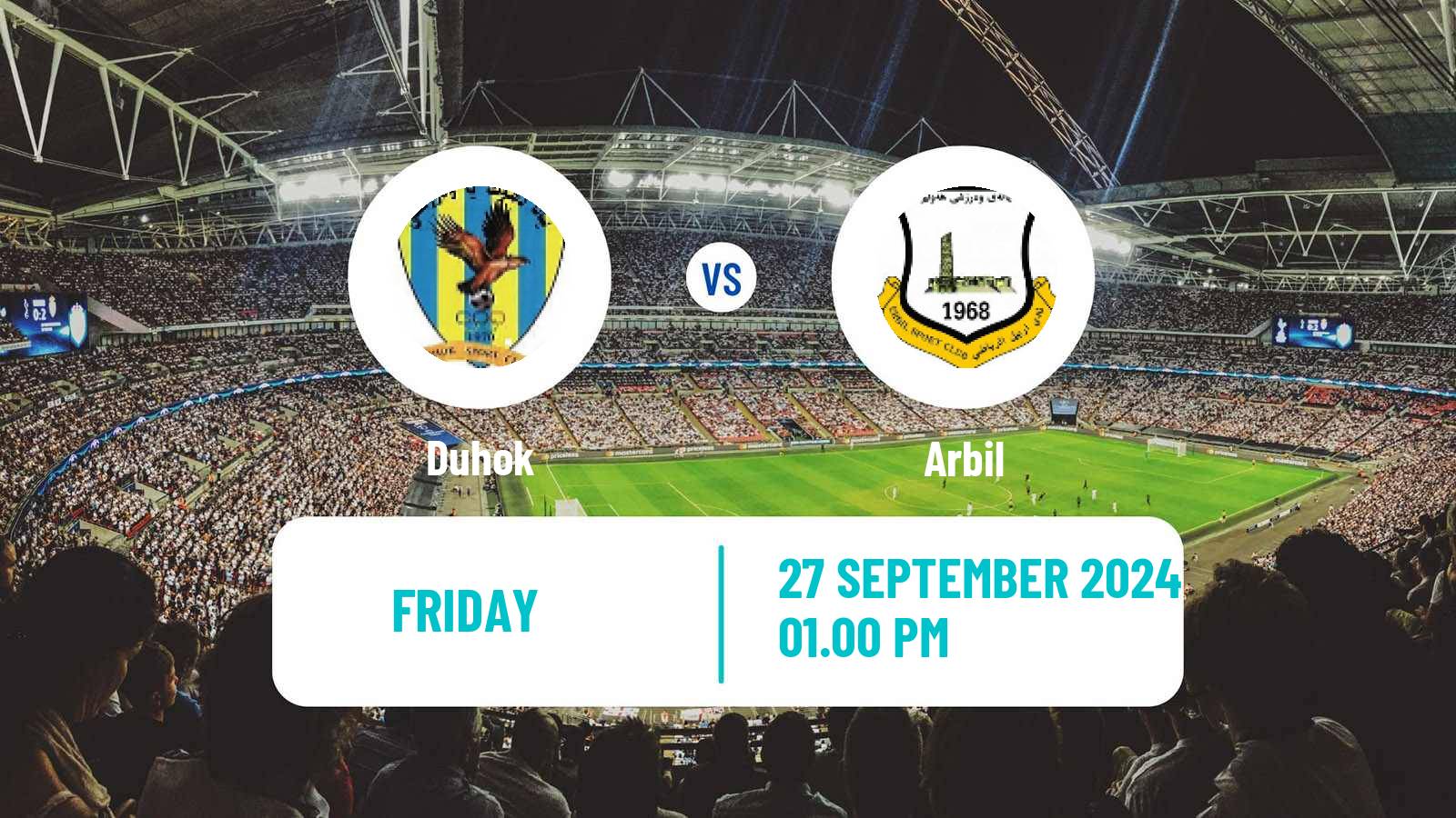 Soccer Iraqi Premier League Duhok - Arbil