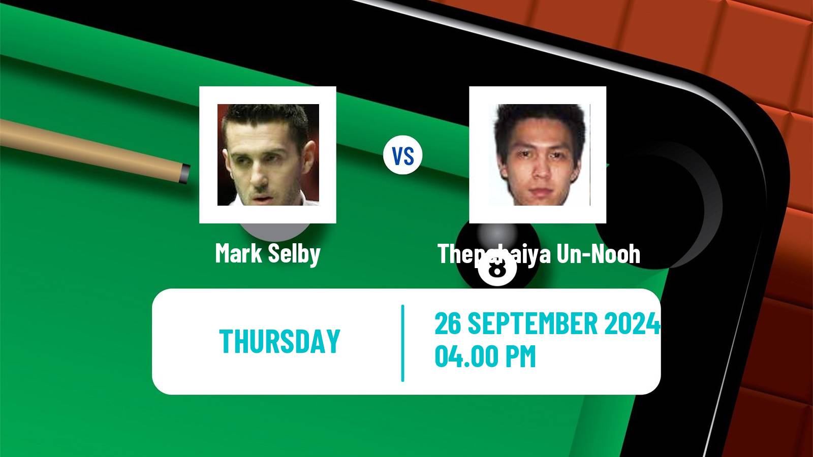 Snooker British Open Mark Selby - Thepchaiya Un-Nooh