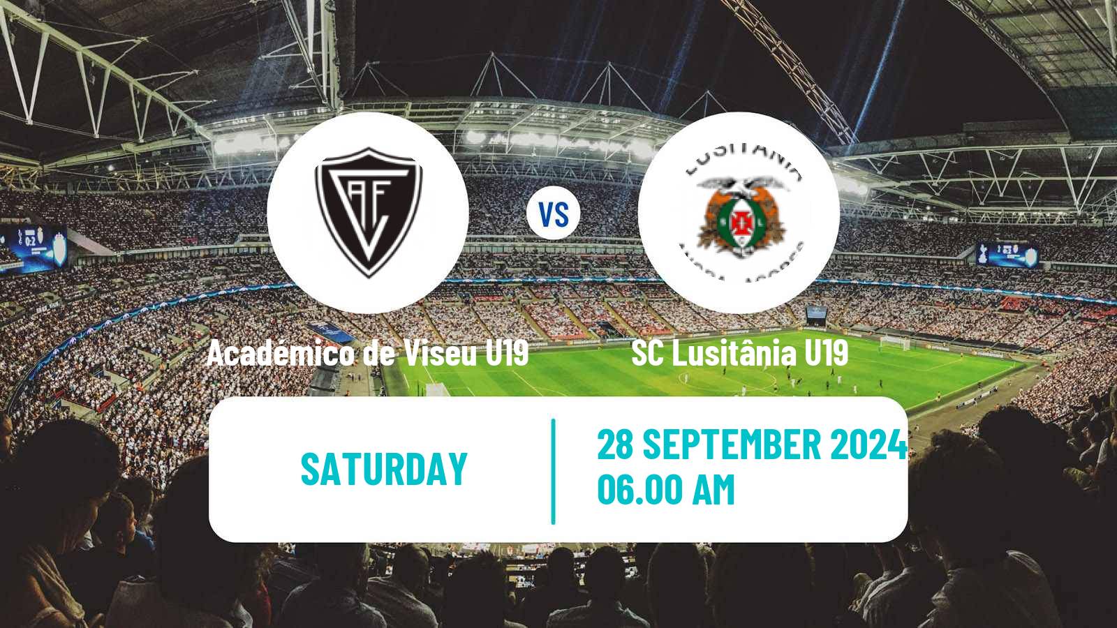 Soccer Portuguese Campeonato Nacional U19 Académico de Viseu U19 - SC Lusitânia U19