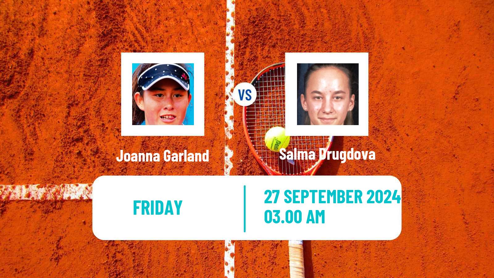 Tennis ITF W15 Sharm Elsheikh 11 Women Joanna Garland - Salma Drugdova