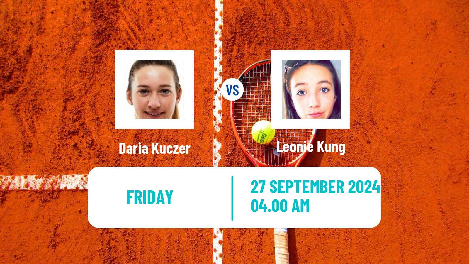 Tennis ITF W35 Santa Margherita Di Pula 8 Women Daria Kuczer - Leonie Kung