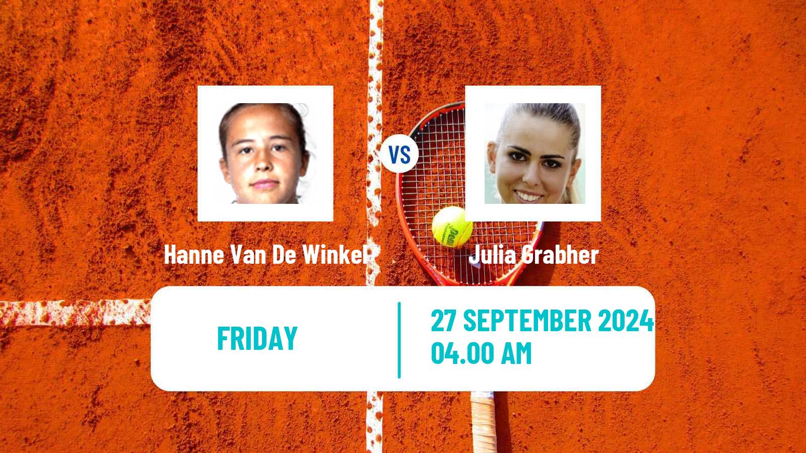 Tennis ITF W35 Santa Margherita Di Pula 8 Women Hanne Van De Winkel - Julia Grabher