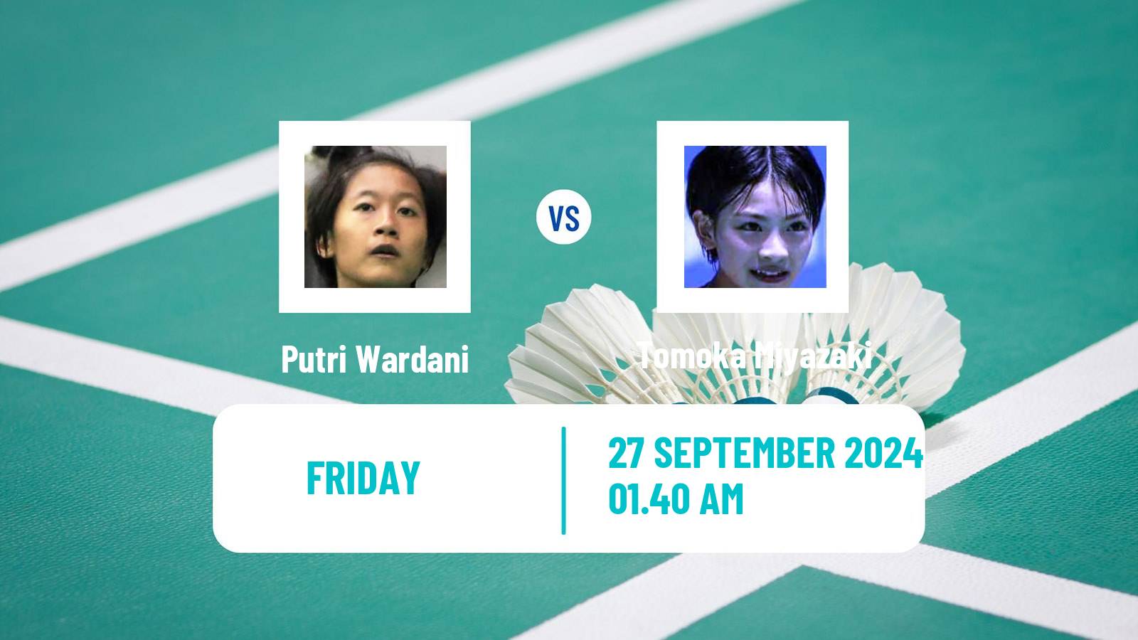 Badminton BWF World Tour Macau Open Women Putri Wardani - Tomoka Miyazaki