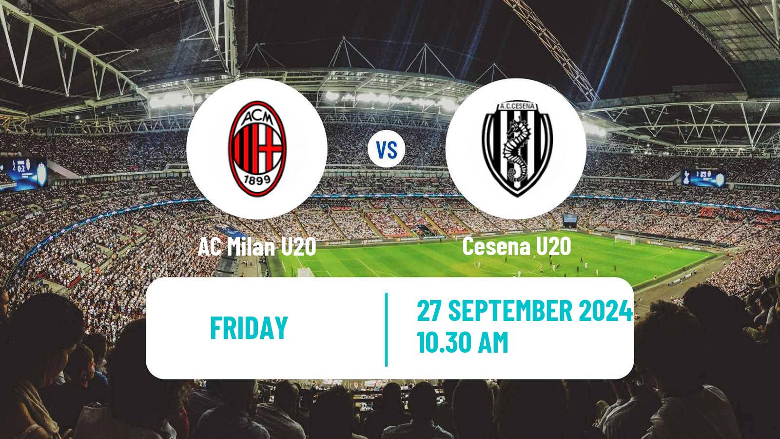 Soccer Italian Primavera 1 Milan U20 - Cesena U20