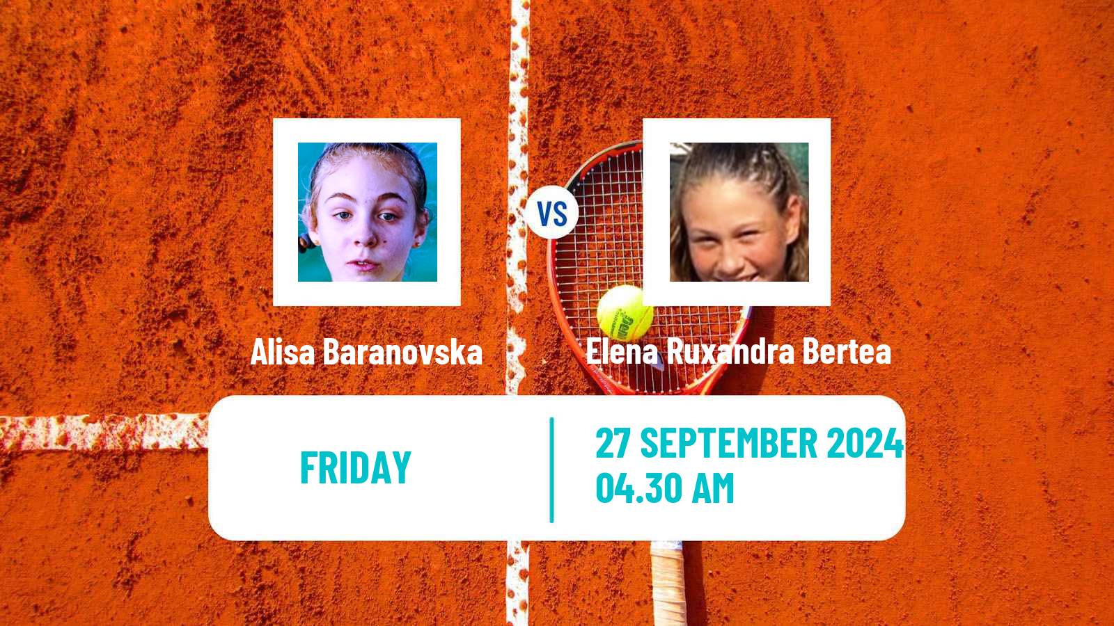 Tennis ITF W15 Varna Women Alisa Baranovska - Elena Ruxandra Bertea