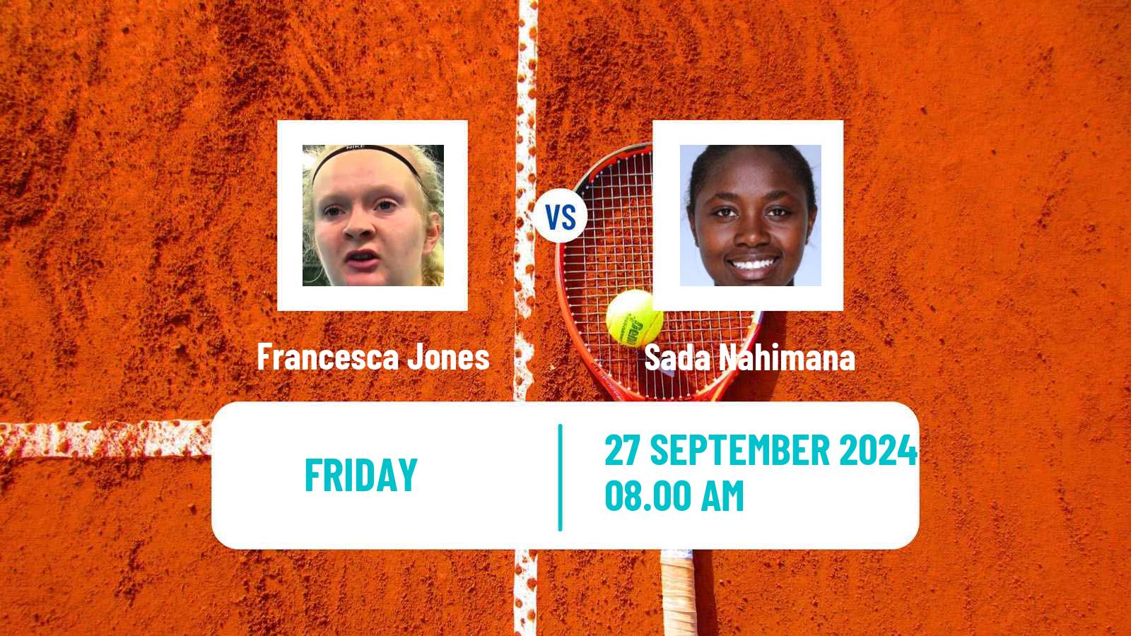 Tennis ITF W75 Lisbon Women Francesca Jones - Sada Nahimana