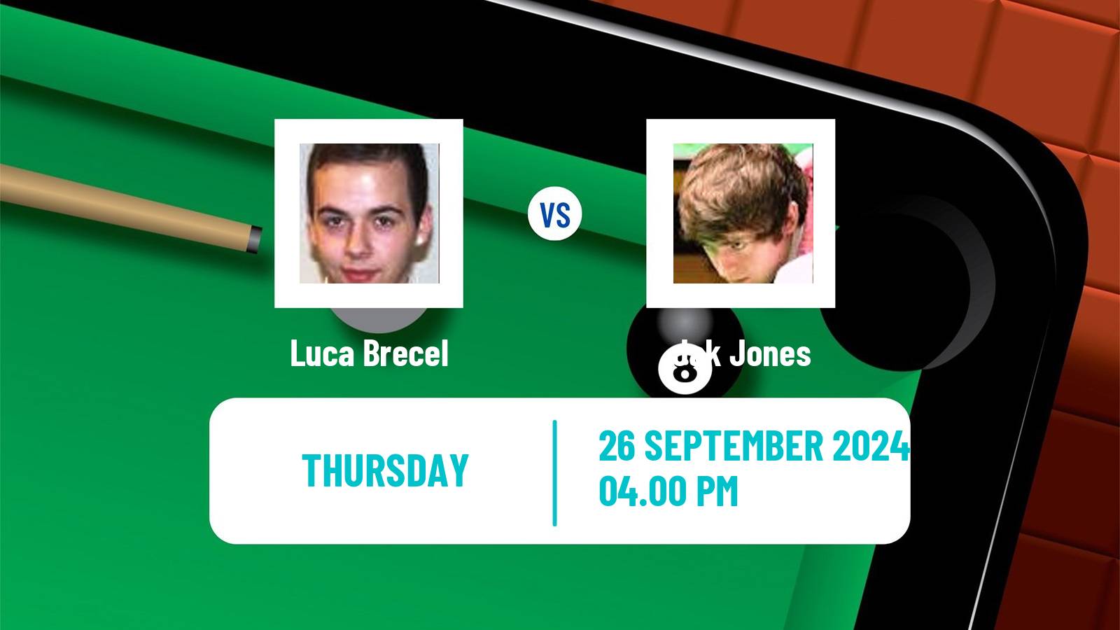 Snooker British Open Luca Brecel - Jak Jones