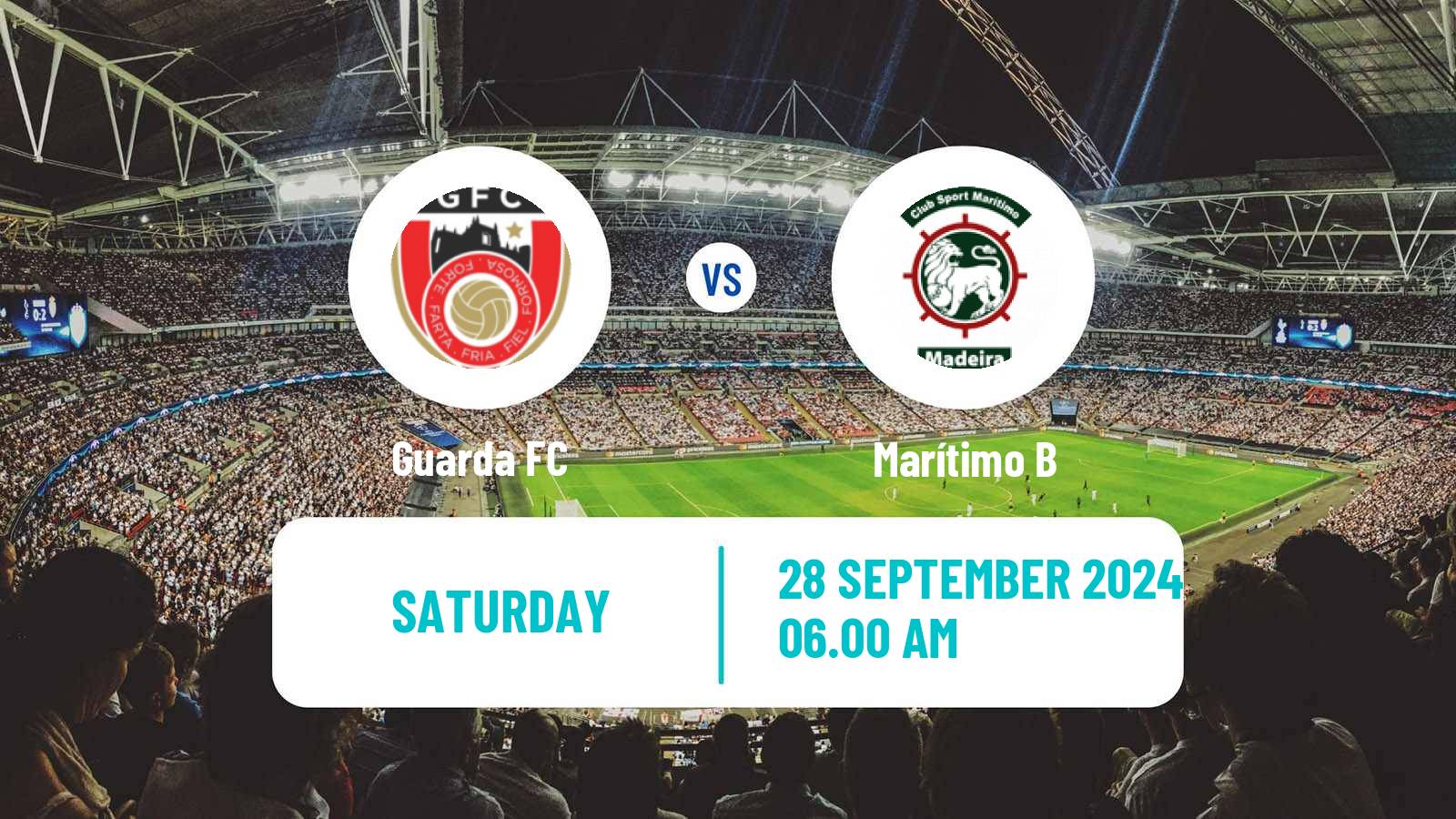 Soccer Campeonato de Portugal Guarda FC - Marítimo B