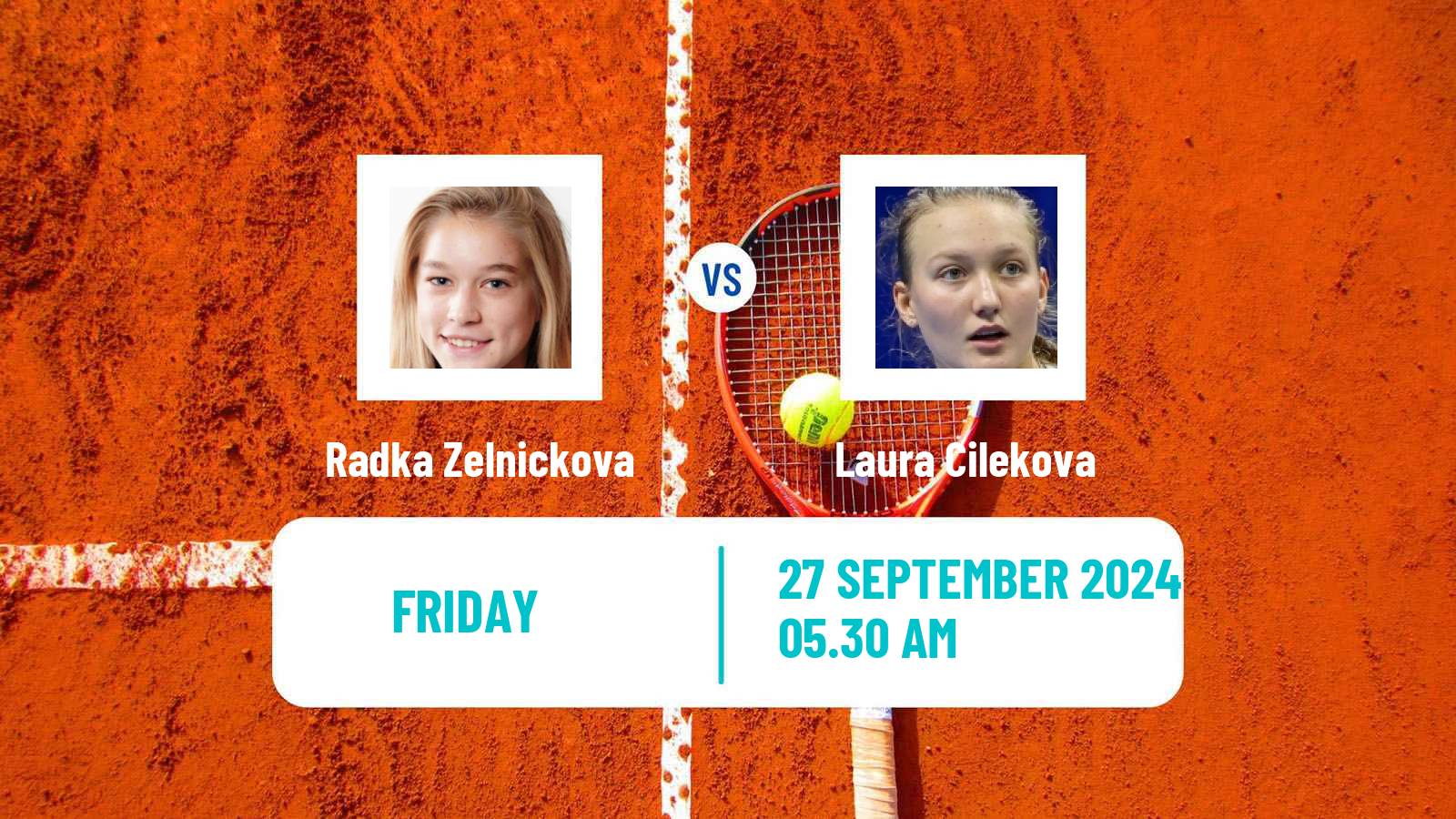 Tennis ITF W15 Trnava Women Radka Zelnickova - Laura Cilekova