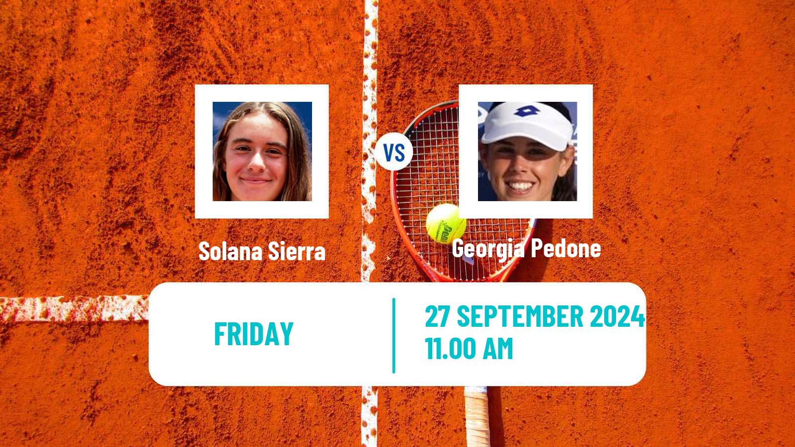 Tennis ITF W50 Pilar Women Solana Sierra - Georgia Pedone