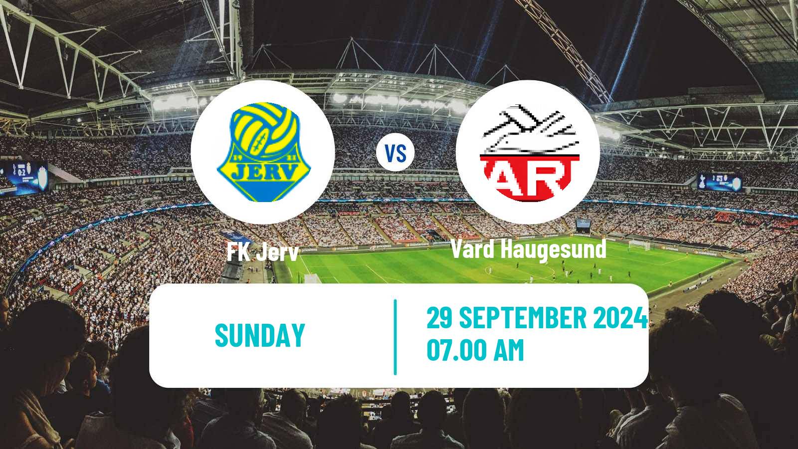 Soccer Norwegian Division 2 - Group 1 Jerv - Vard Haugesund