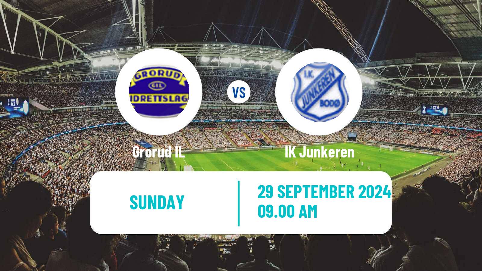 Soccer Norwegian Division 2 - Group 2 Grorud - Junkeren