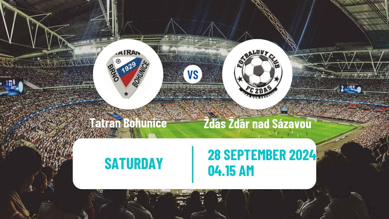 Soccer Czech Division D Tatran Bohunice - Žďas Žďár nad Sázavou