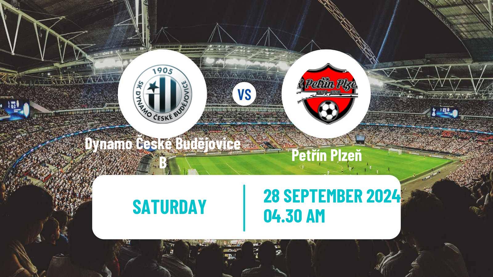 Soccer Czech CFL Group A Dynamo České Budějovice B - Petřín Plzeň