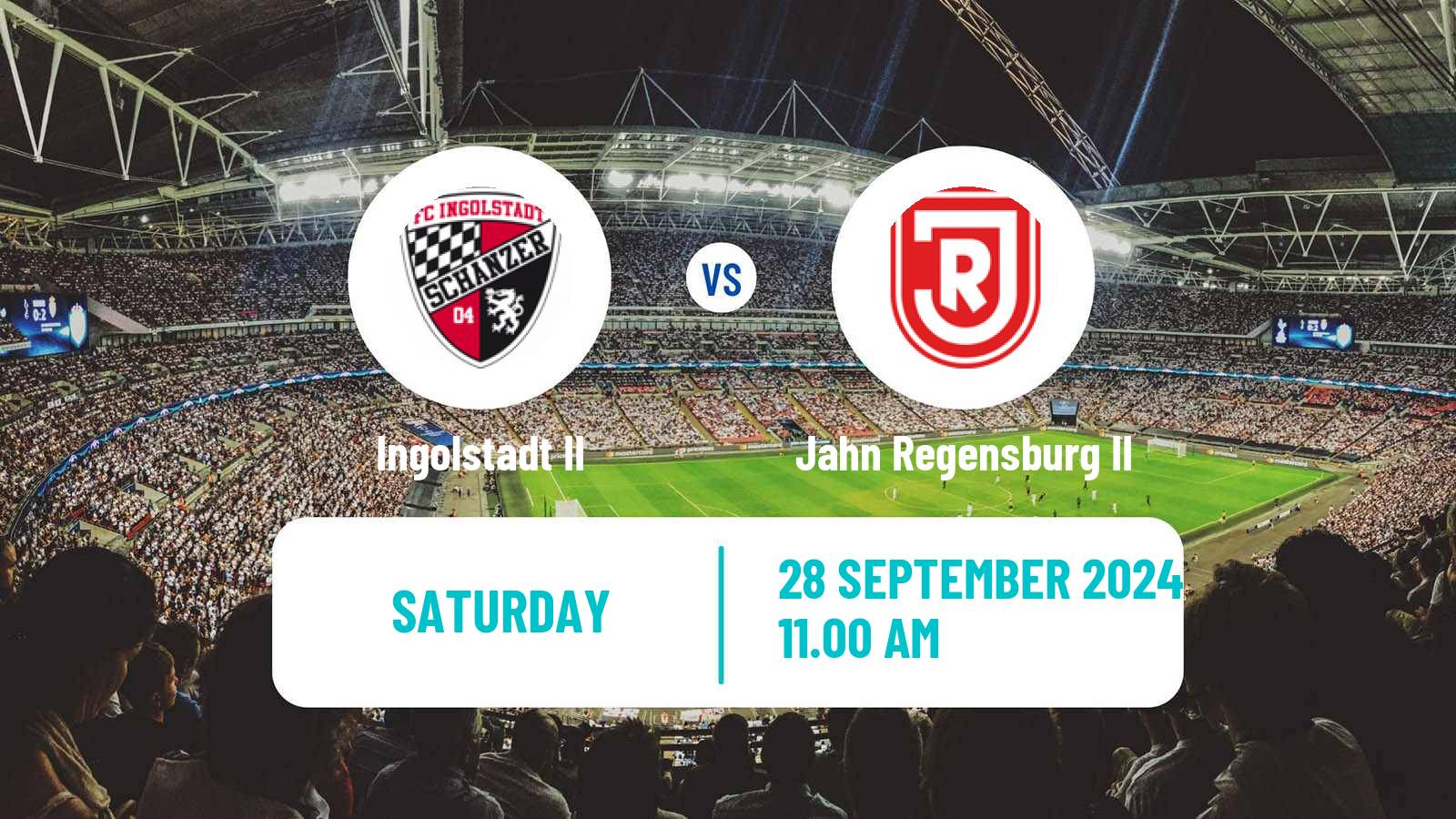 Soccer German Oberliga Bayern Nord Ingolstadt II - Jahn Regensburg II