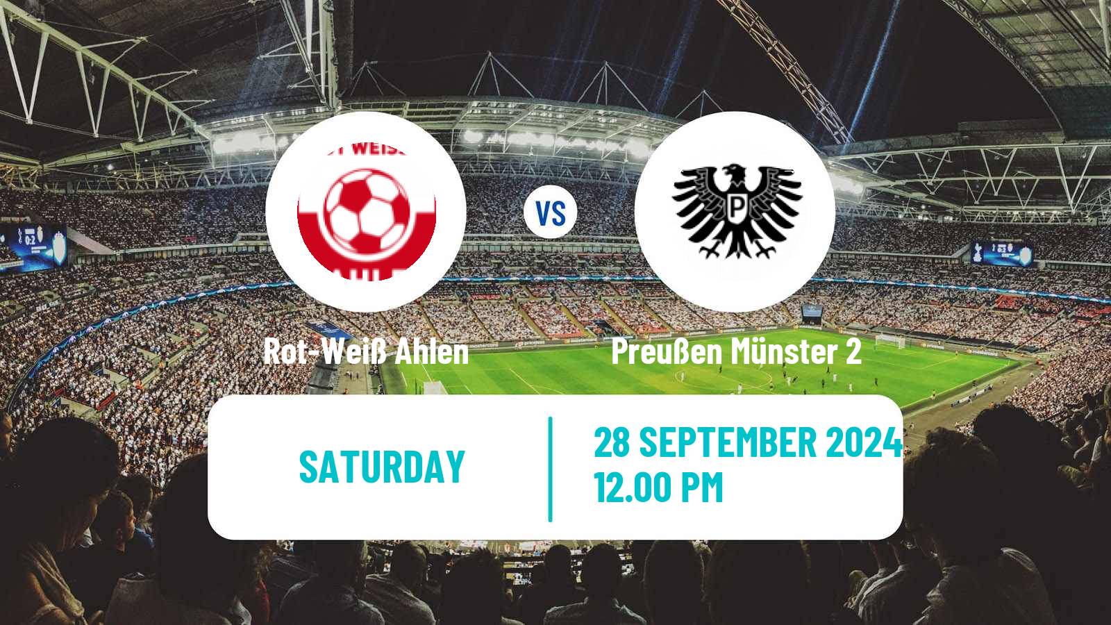 Soccer German Oberliga Westfalen Rot-Weiß Ahlen - Preußen Münster 2