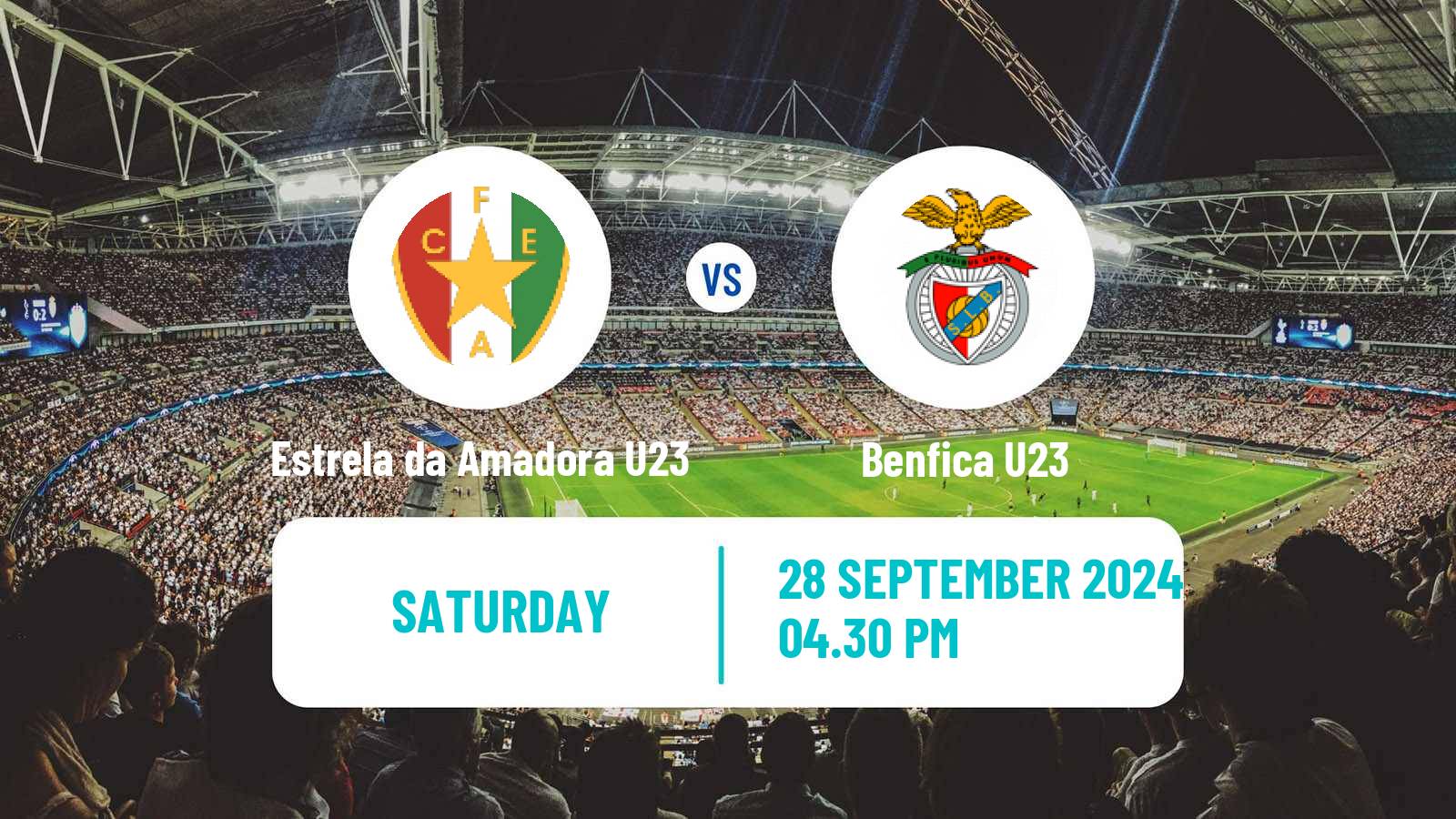 Soccer Portuguese Liga Revelacao U23 Estrela da Amadora U23 - Benfica U23