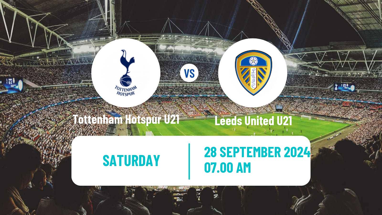 Soccer English Premier League 2 Tottenham Hotspur U21 - Leeds United U21