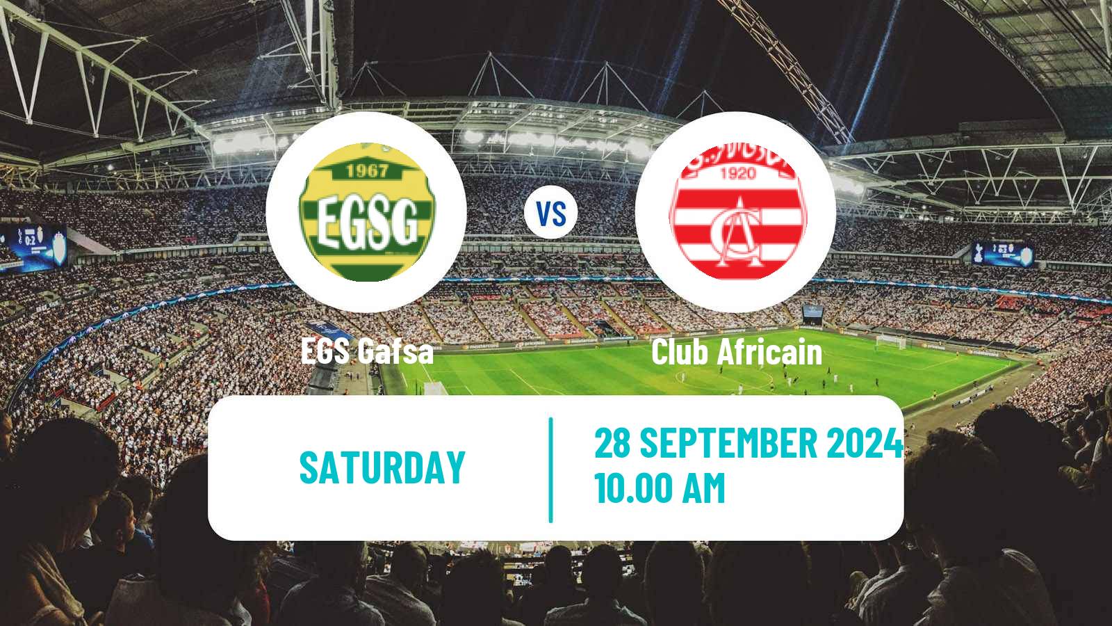 Soccer Tunisian Ligue Professionnelle 1 EGS Gafsa - Club Africain