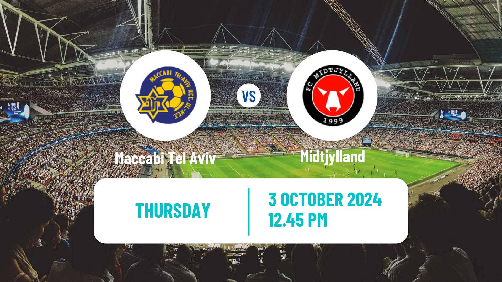 Soccer UEFA Europa League Maccabi Tel Aviv - Midtjylland