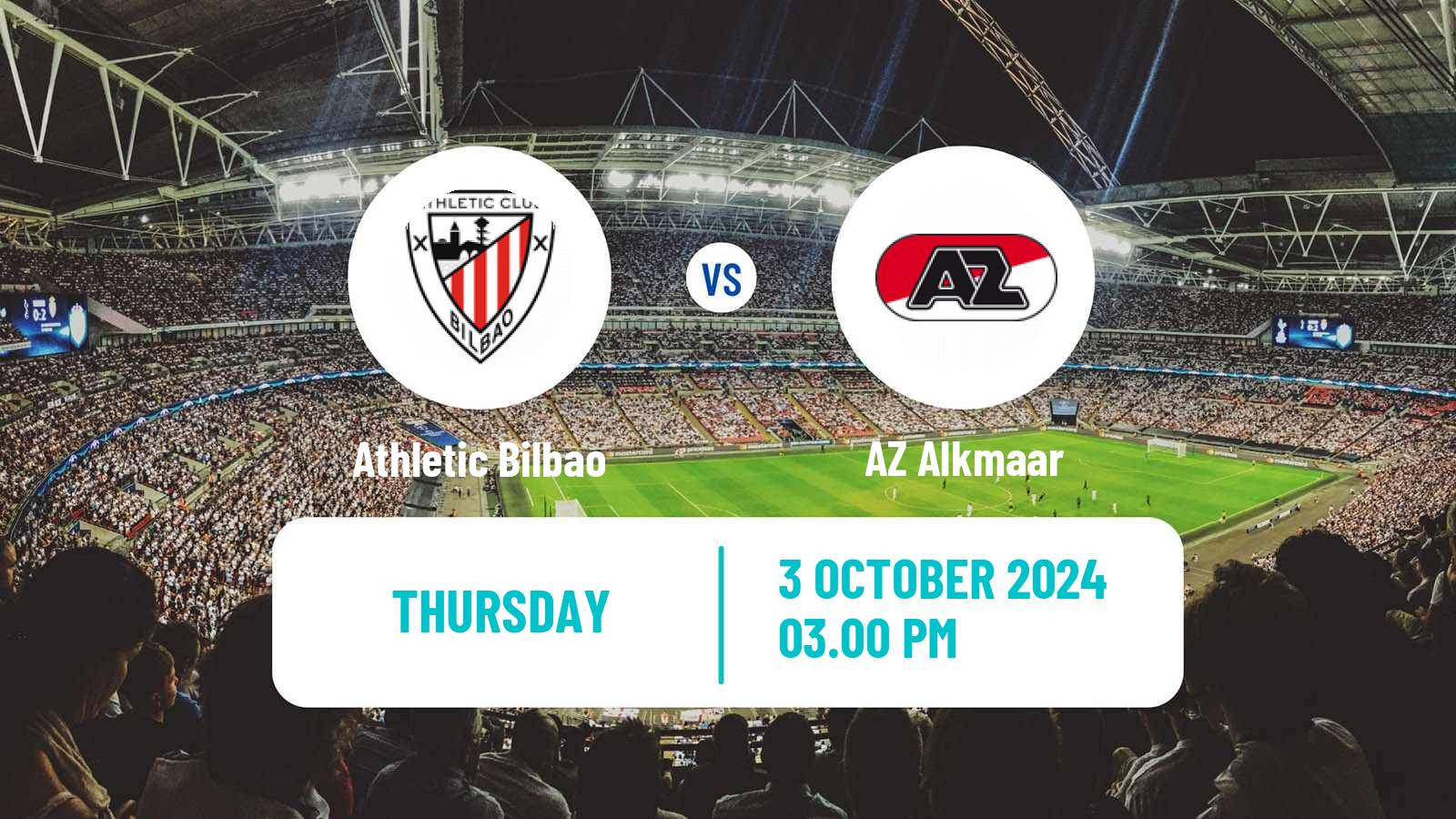 Soccer UEFA Europa League Athletic Bilbao - AZ Alkmaar