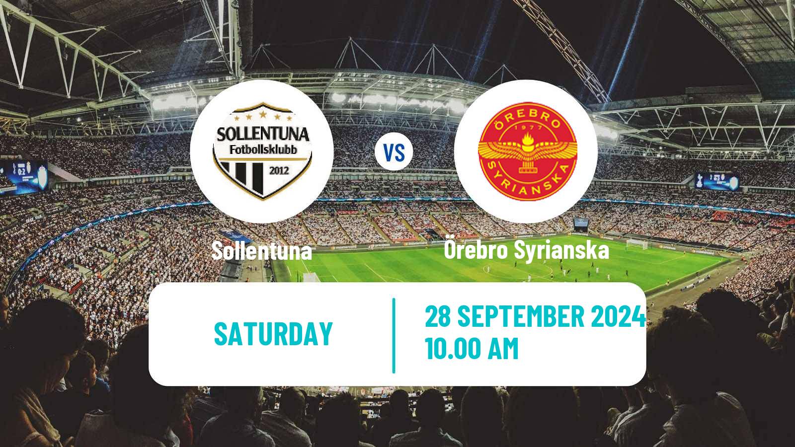 Soccer Swedish Division 1 Norra Sollentuna - Örebro Syrianska