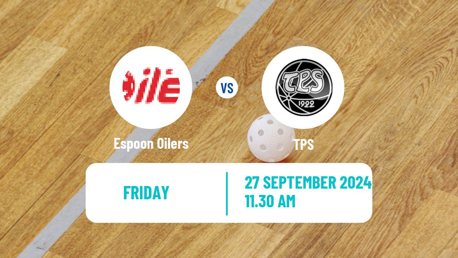 Floorball Finnish F-Liiga Espoon Oilers - TPS