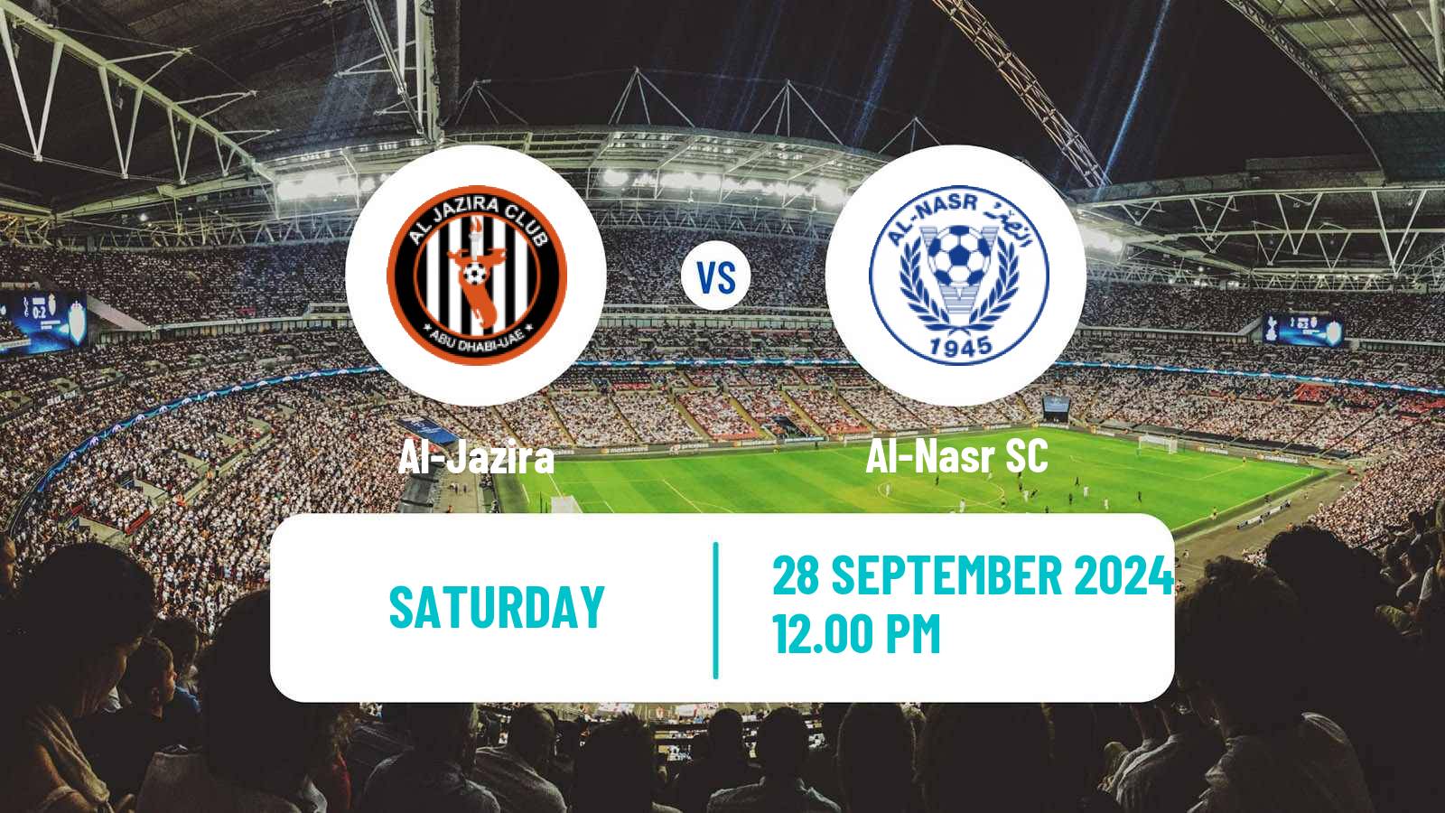 Soccer UAE Football League Al-Jazira - Al-Nasr