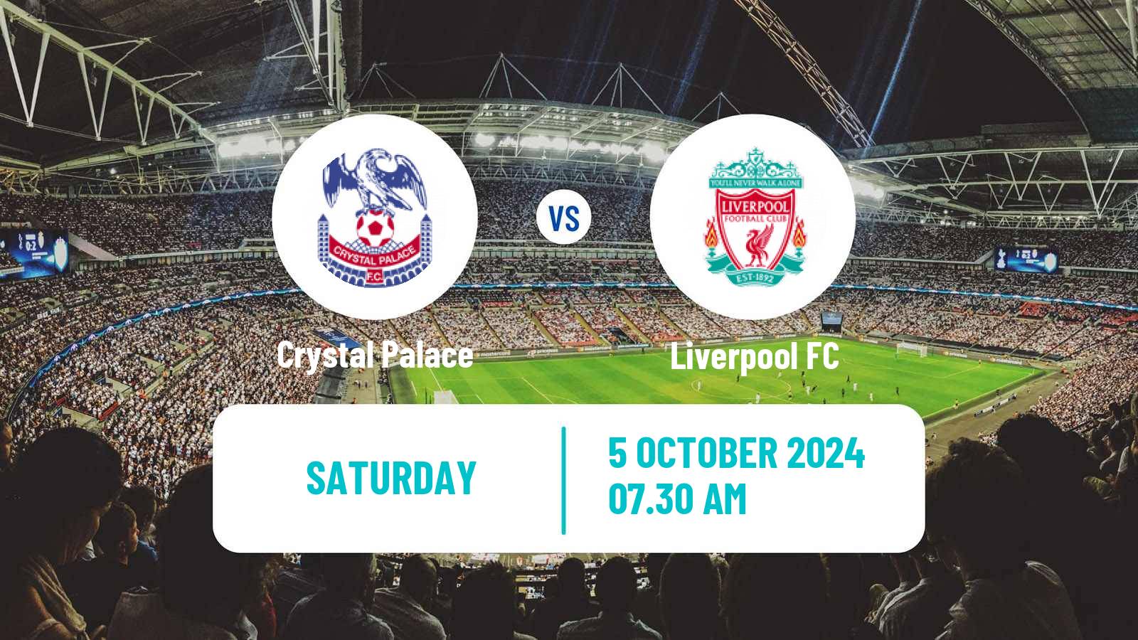 Soccer English Premier League Crystal Palace - Liverpool