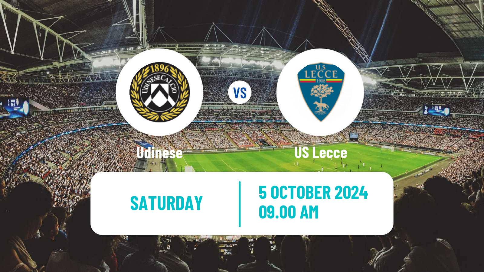 Soccer Italian Serie A Udinese - Lecce