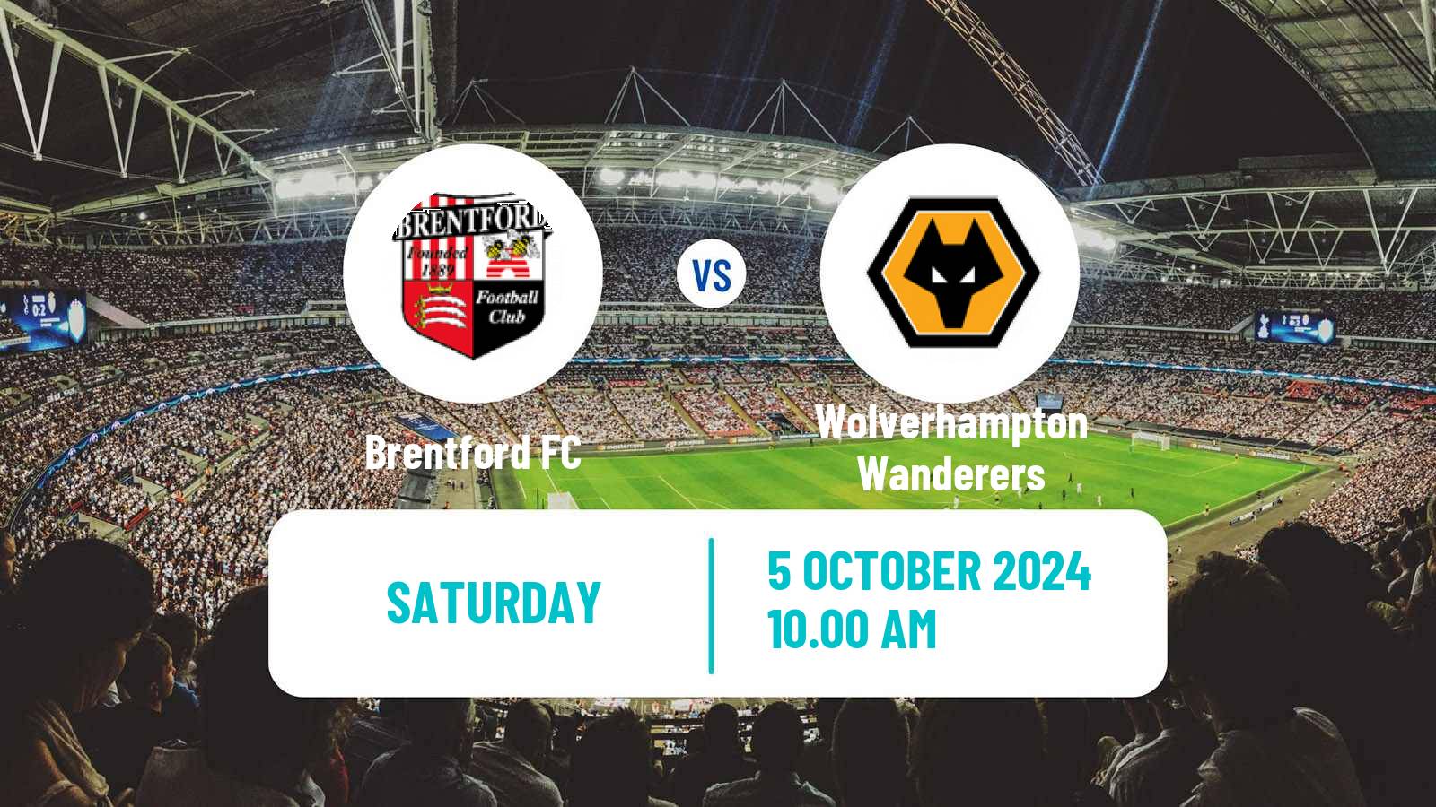 Soccer English Premier League Brentford - Wolverhampton Wanderers