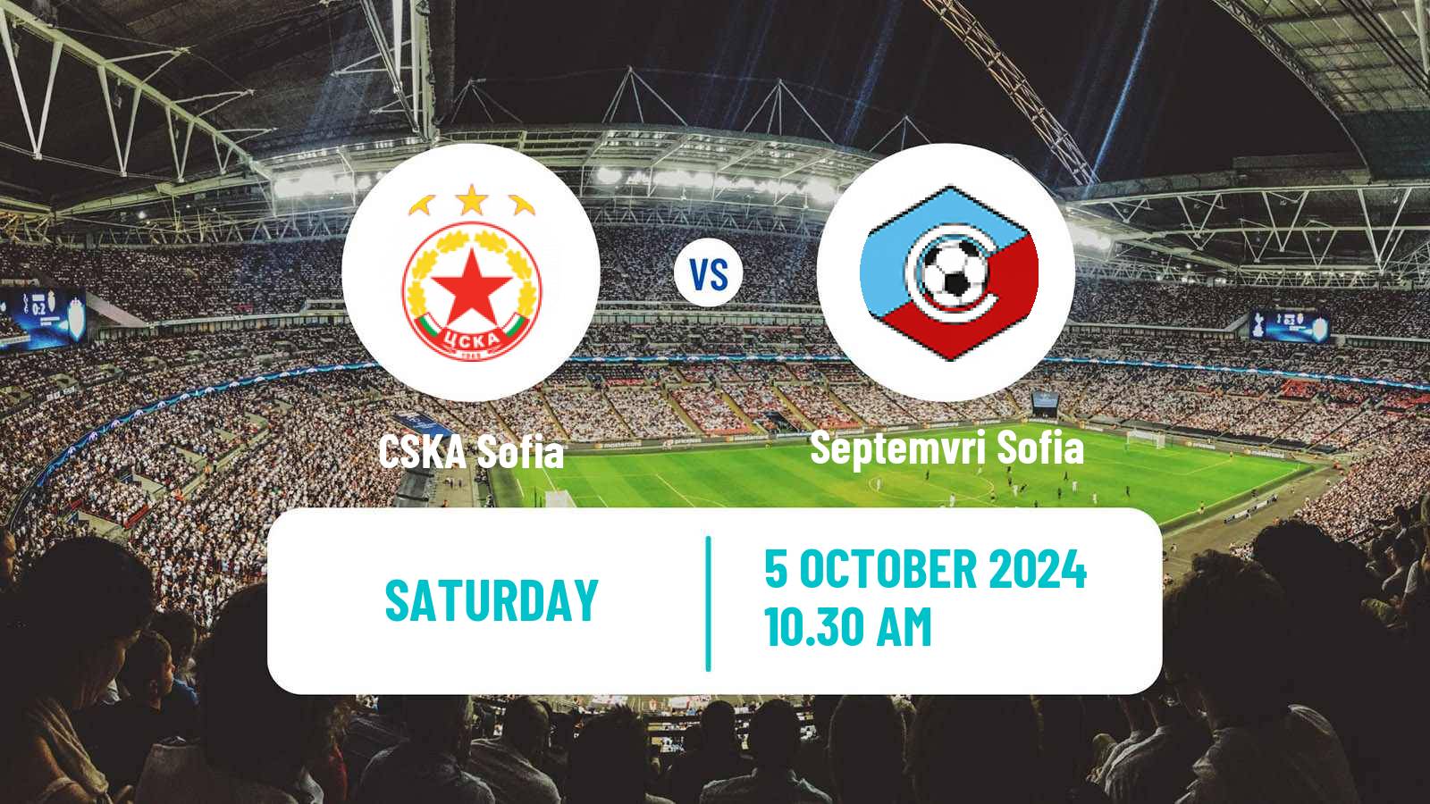 Soccer Bulgarian Parva Liga CSKA Sofia - Septemvri Sofia