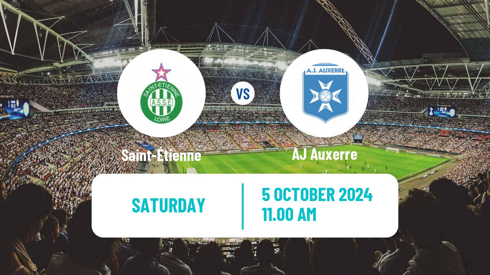 Soccer French Ligue 1 Saint-Étienne - Auxerre