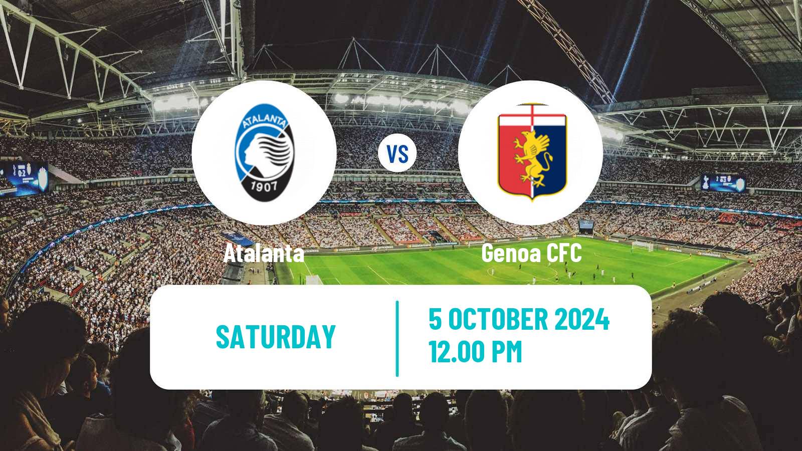 Soccer Italian Serie A Atalanta - Genoa