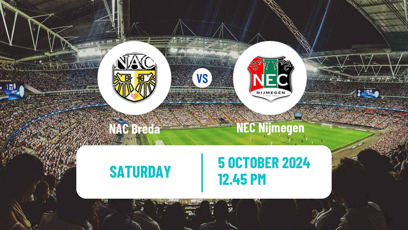 Soccer Dutch Eredivisie NAC Breda - NEC Nijmegen