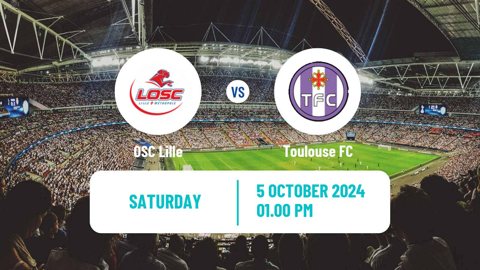 Soccer French Ligue 1 Lille - Toulouse