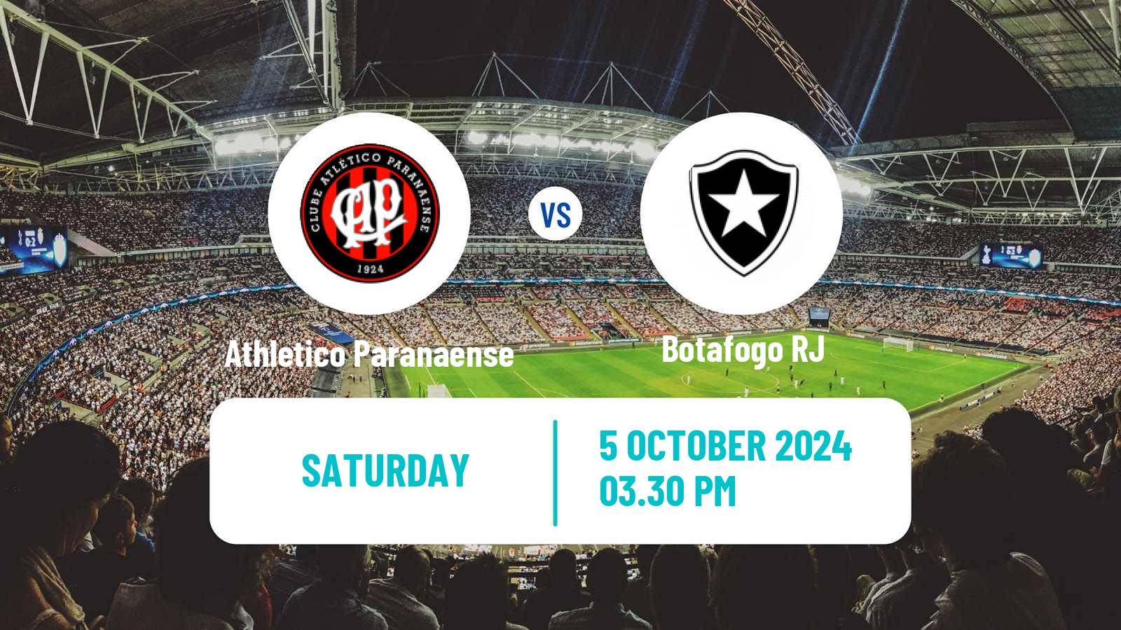 Soccer Brazilian Serie A Athletico Paranaense - Botafogo RJ