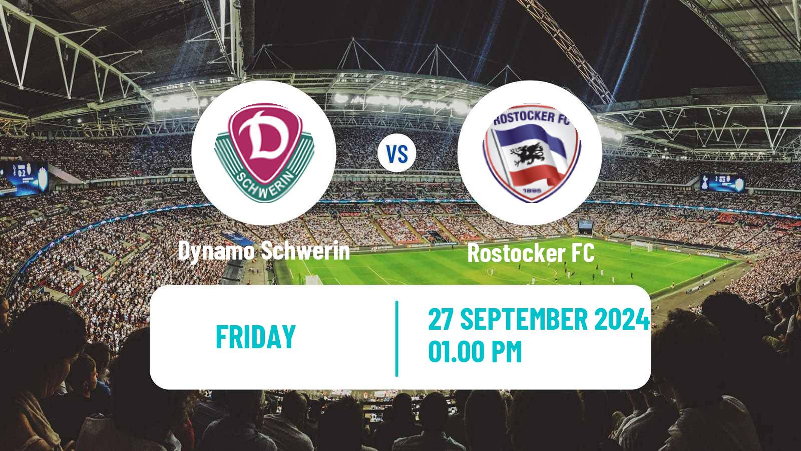 Soccer German Oberliga NOFV-Nord Dynamo Schwerin - Rostocker FC