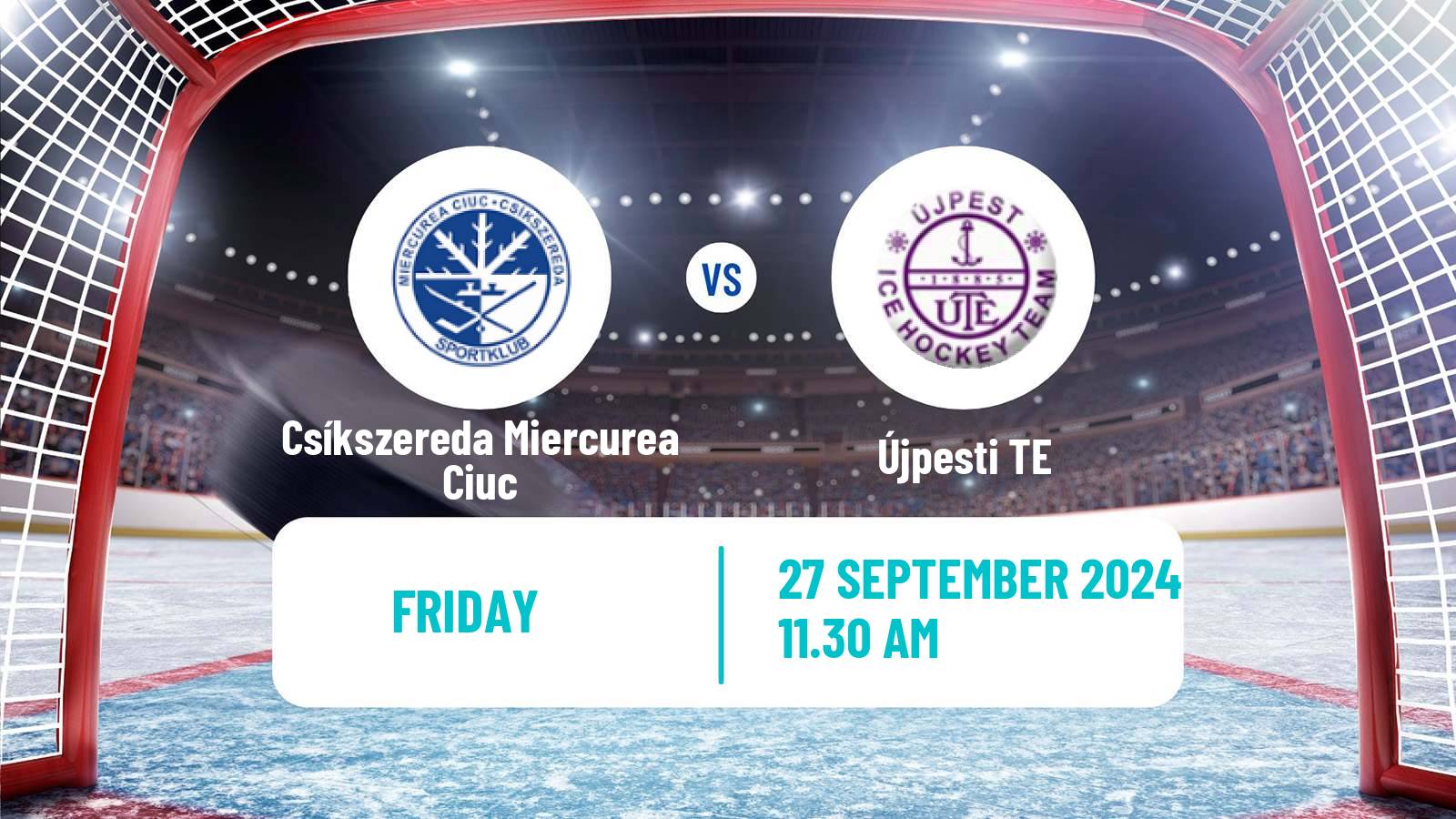 Hockey Hungarian Erste Liga Hockey Csíkszereda Miercurea Ciuc - Újpest