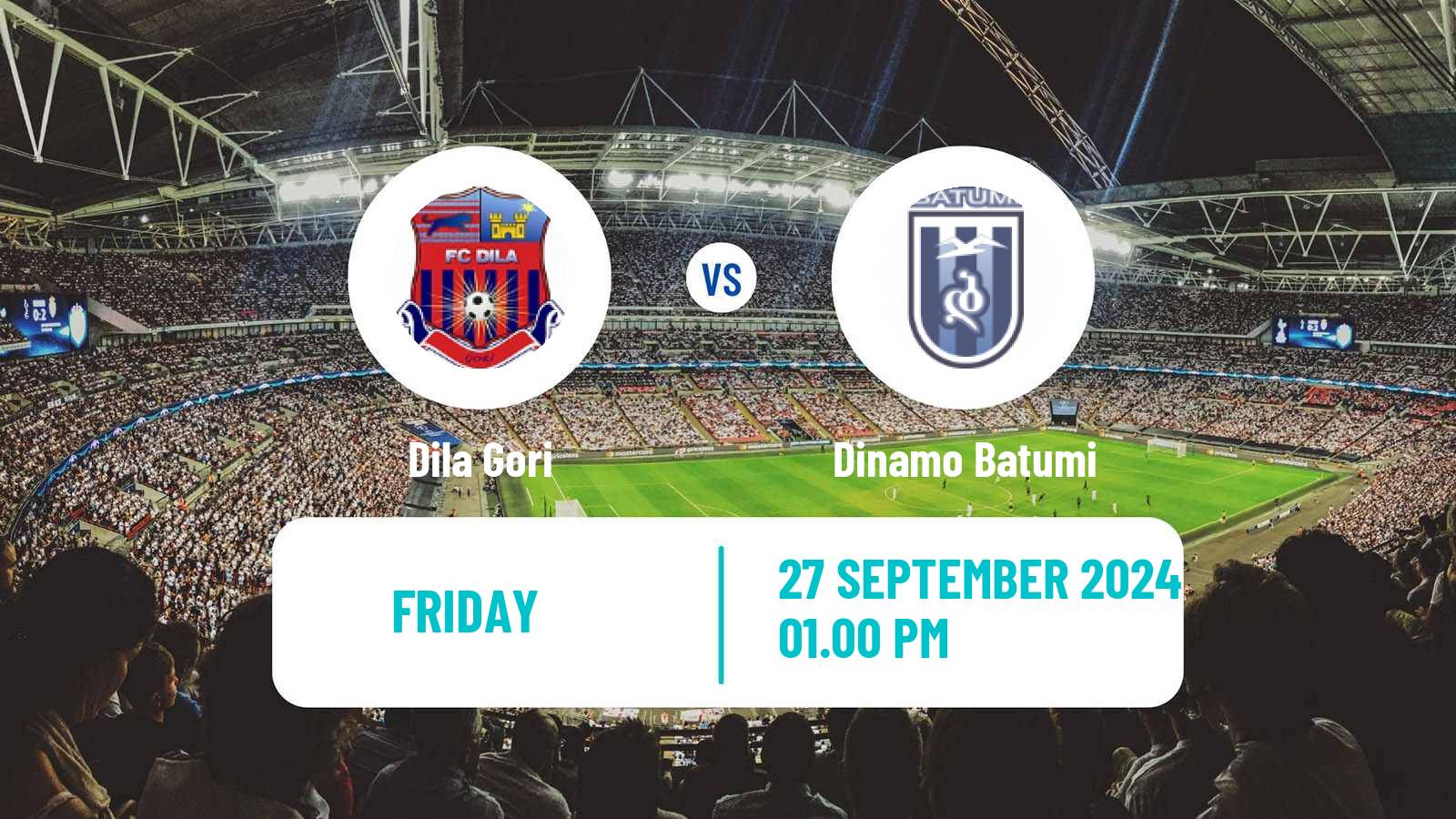 Soccer Georgian Erovnuli Liga Dila Gori - Dinamo Batumi