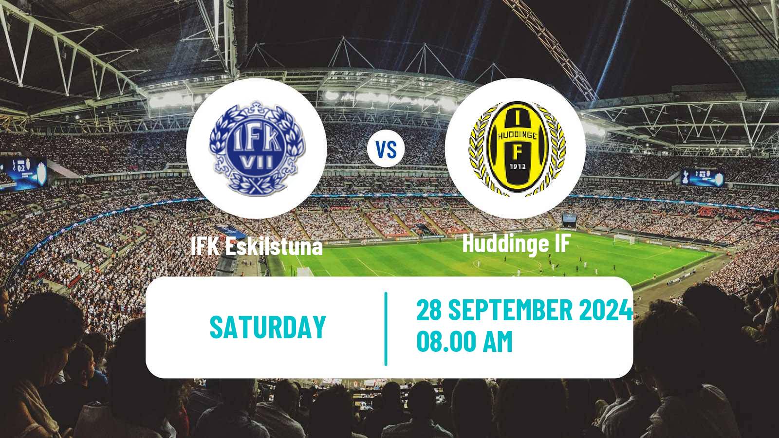 Soccer Swedish Division 2 - Södra Svealand IFK Eskilstuna - Huddinge