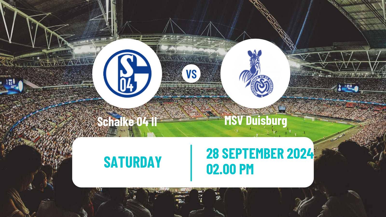 Soccer German Regionalliga West Schalke 04 II - Duisburg