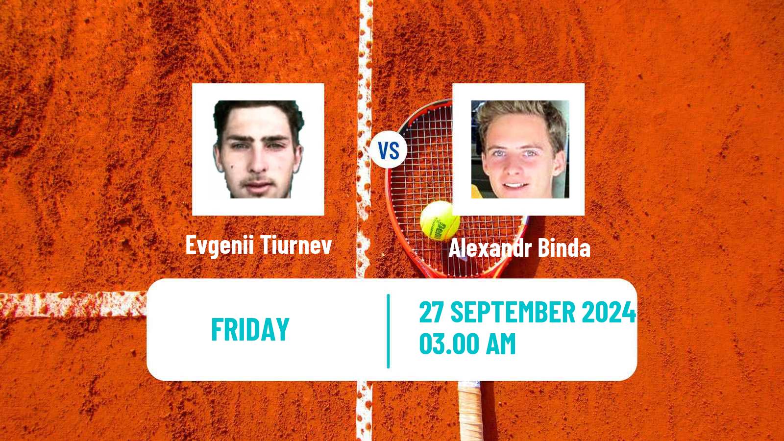 Tennis ITF M15 Sharm Elsheikh 11 Men Evgenii Tiurnev - Alexandr Binda