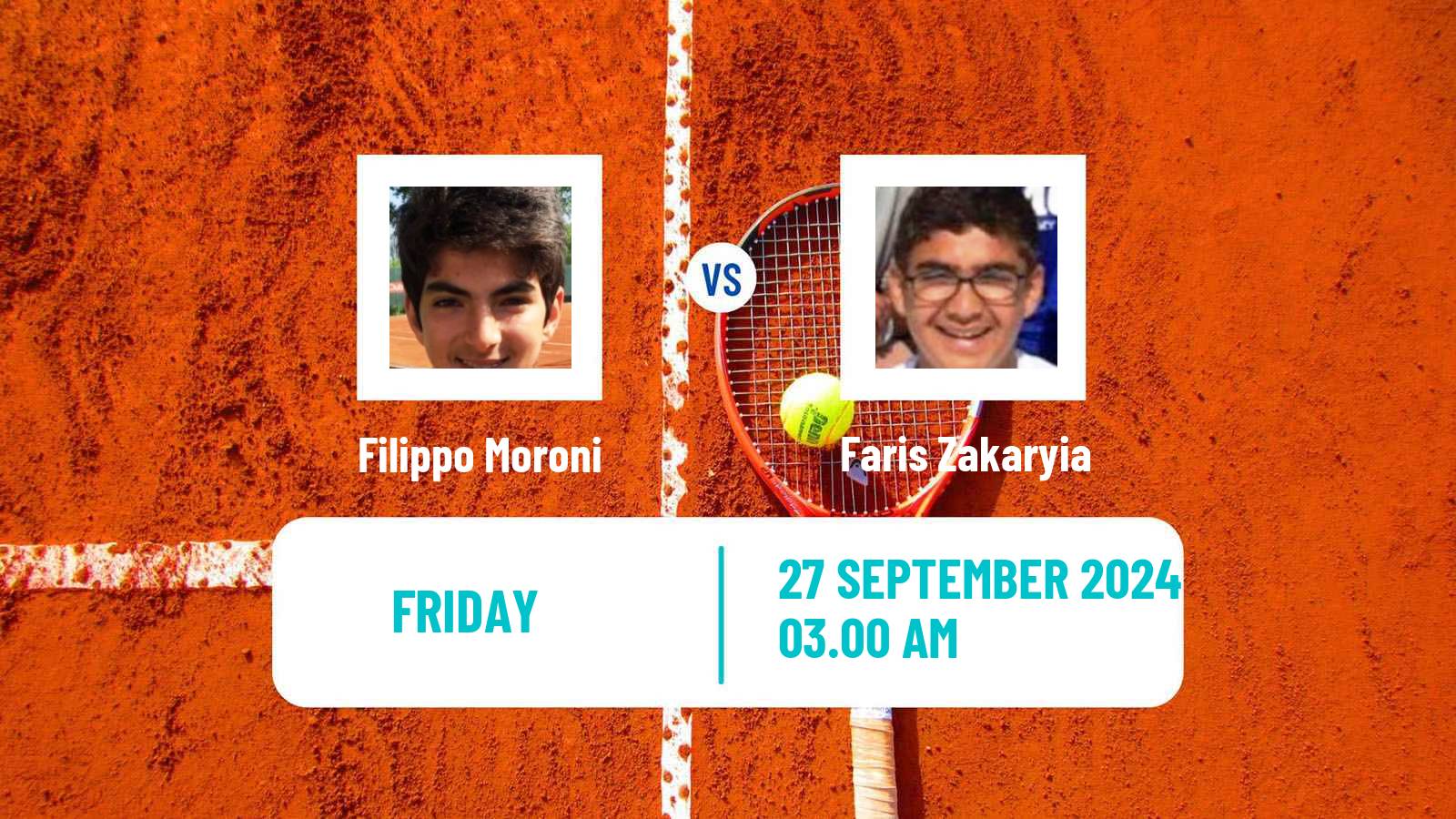 Tennis ITF M15 Sharm Elsheikh 11 Men Filippo Moroni - Faris Zakaryia