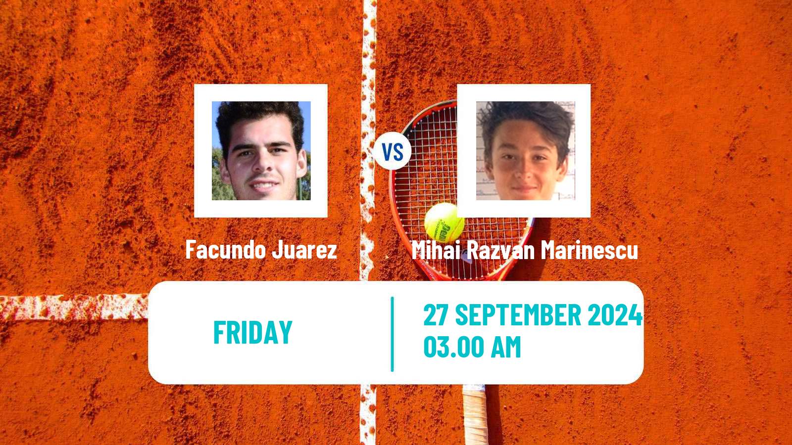 Tennis ITF M15 Targu Mures Men Facundo Juarez - Mihai Razvan Marinescu