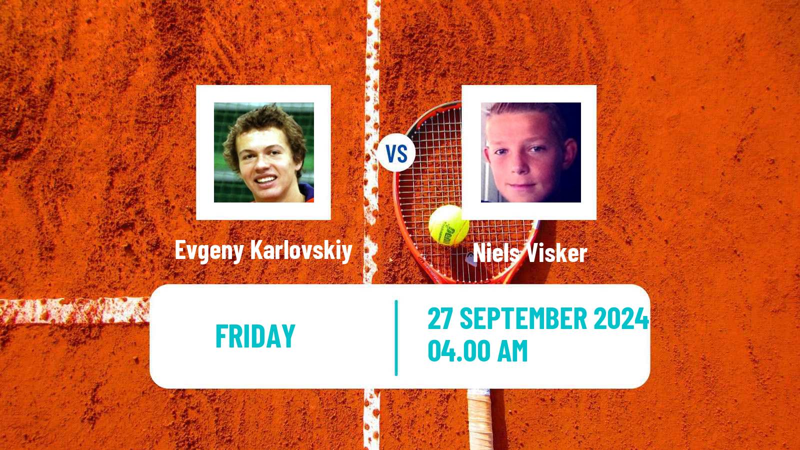 Tennis ITF M15 Trnava Men Evgeny Karlovskiy - Niels Visker