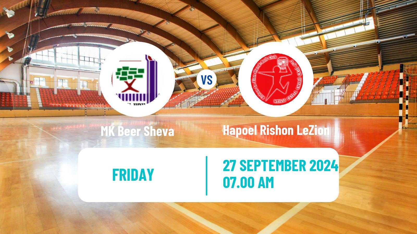 Handball Israeli Division 1 Handball MK Beer Sheva - Hapoel Rishon LeZion